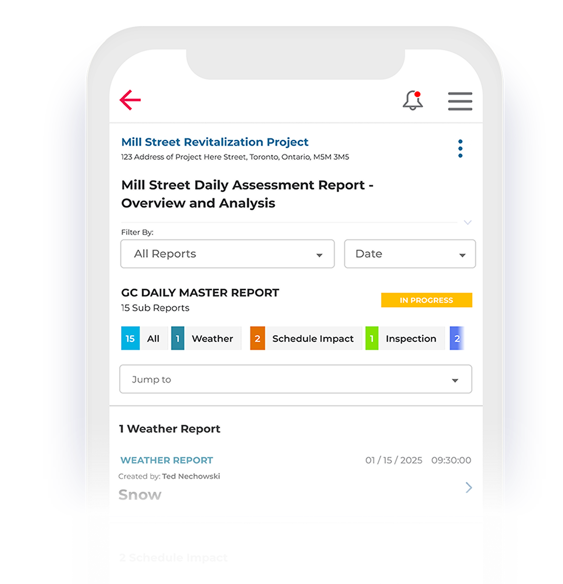 On-the-go Reporting